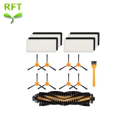 8 side Brushes  4 HEPA Filters  1 Main Brush for Ecovacs DEEBOT  N79s Robotic Vacuum Cleaner Accessories Replacement Parts